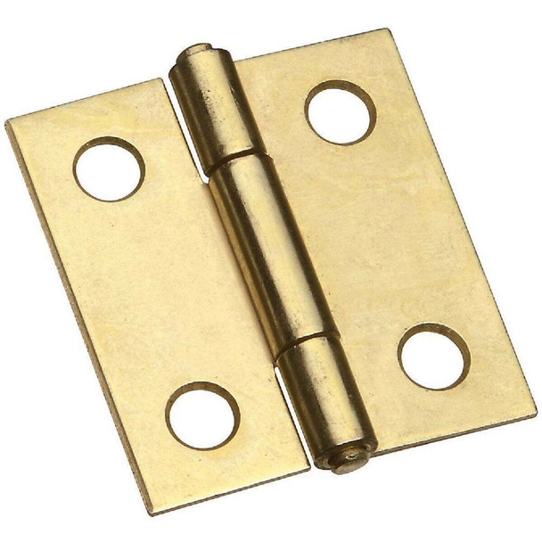 National Hardware 1-1/2 In. Brass Tight-Pin Narrow Hinge (2 Count) N146-068