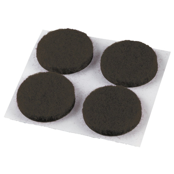 Do it 3/4 In. Brown Round Felt Pad (12-Count) 230448