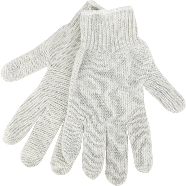 Do it Men's Medium Reversible Knit Polyester Mason Glove, White 759762