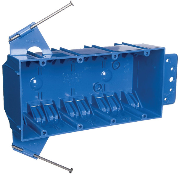 Carlon 4-Gang PVC Molded Wall Switch Box B455AUPC