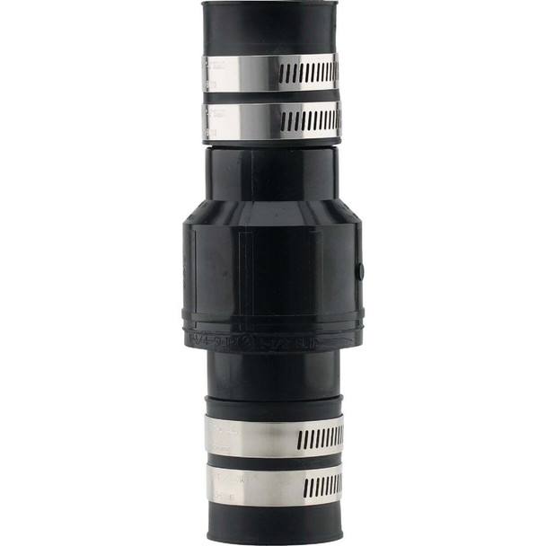 PLUMBEEZE 1-1/4 In. ABS Thermoplastic In-Line Sump Pump Check Valve PE-SPC125SB