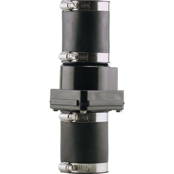 PLUMBEEZE 2 In. ABS Thermoplastic In-Line Sump Pump Check Valve PE-SPC200SB