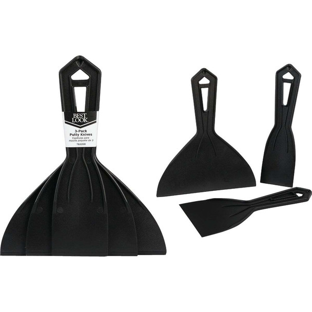 Best Look Plastic Putty Knife Set (3-Piece) 783358