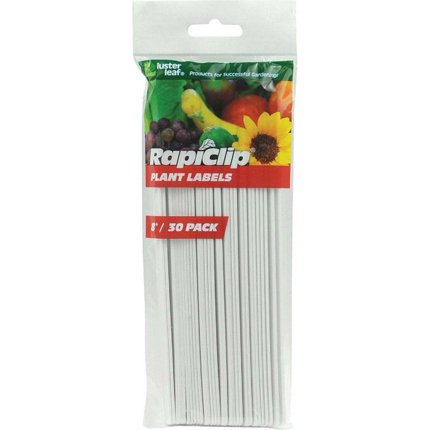 Rapiclip 8 In. Plastic Garden Marker Plant Label (30-Pack) 843