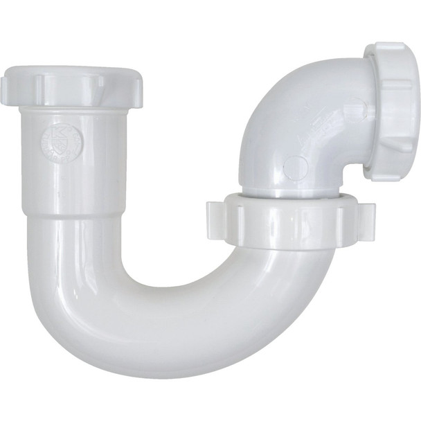Keeney 1-1/2 In. White Polypropylene Sink Trap with Reducer Washer 600K