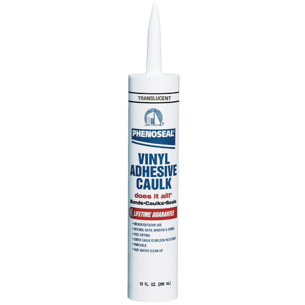 Phenoseal 10 Oz. Translucent Vinyl Adhesive Caulk 5113600006