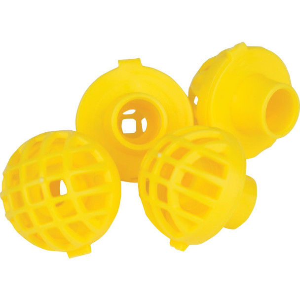 Perky-Pet Yellow Plastic Hummingbird Feeder Replacement Bee Guard (4-Pack) 205Y