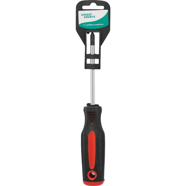 Smart Savers #2 x 4 In. Phillips Screwdriver AA224 Pack of 12