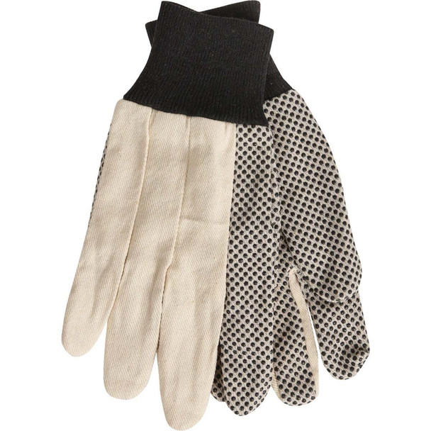 Do it Men's Large PVC Grip Cotton Canvas Work Glove 708461