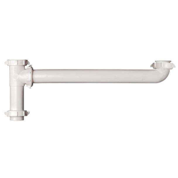 Keeney 1-1/2 In. x 16 In. White Polypropylene End Outlet Waste 125A-16WK