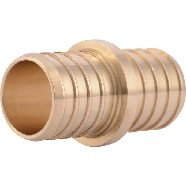 SharkBite Lead-Free Insert 1 In. Barb x 1 In. Barb Brass PEX Coupling UC020LFA