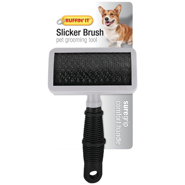 Westminster Pet Ruffin' it Metal Bristle Pet Grooming Slicker Brush 19752