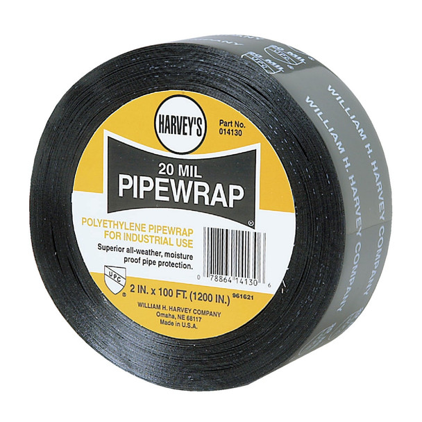 Harvey 20 Mil. Black Pipe Wrap 14130