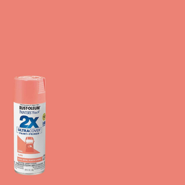 Painter's Touch Gls Coral Spray Paint 334052