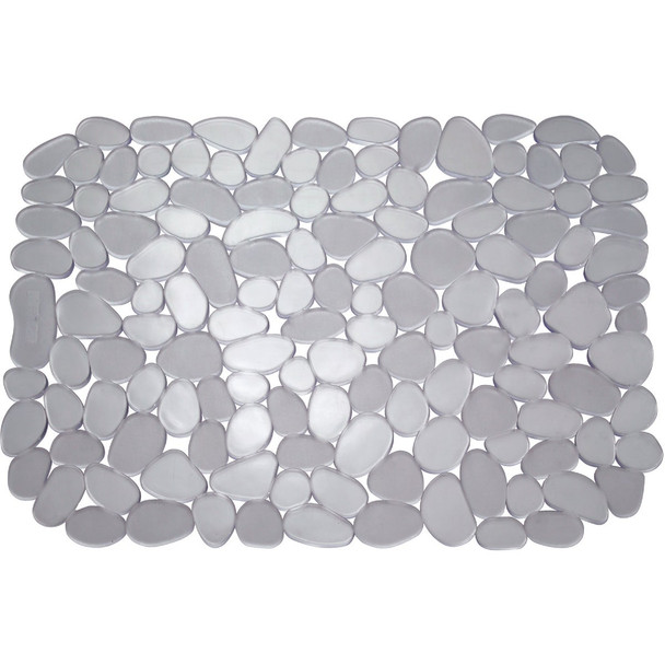 iDesign Pebblz 12 In. x 15.5 In. Graphite Sink Mat 60663