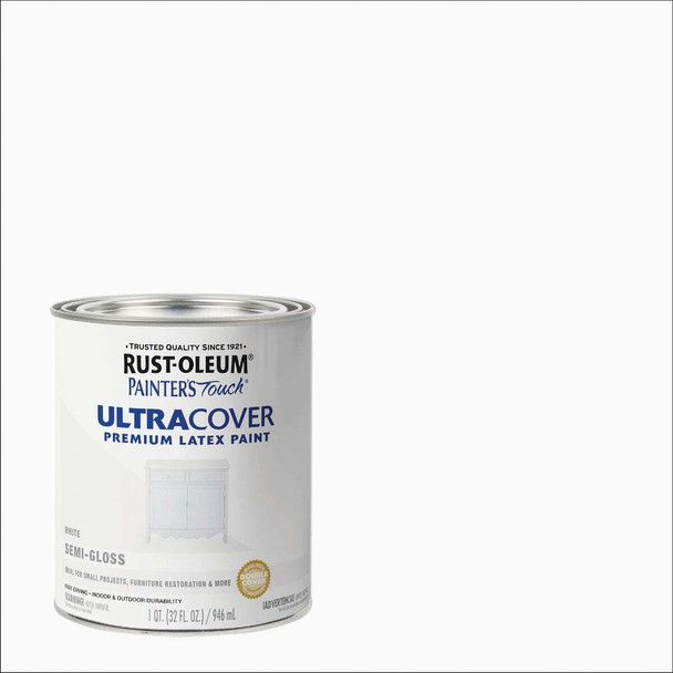 Painter's Touch S/G White Latex Paint 1993502