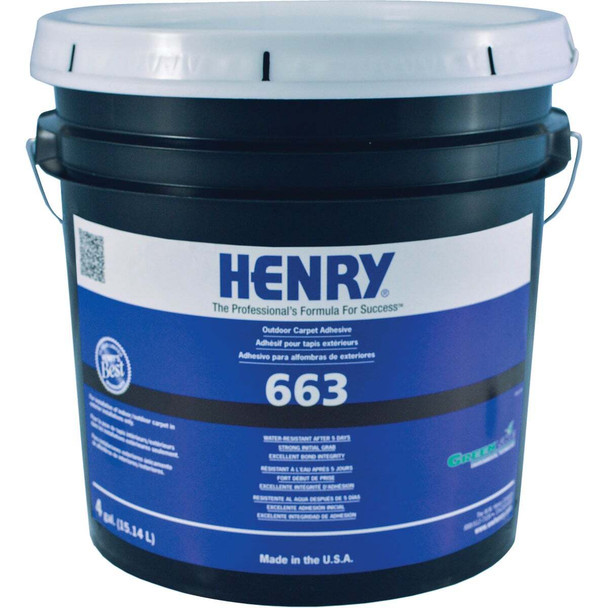 Henry Premium Outdoor Carpet Adhesive, 4 Gal. 12187