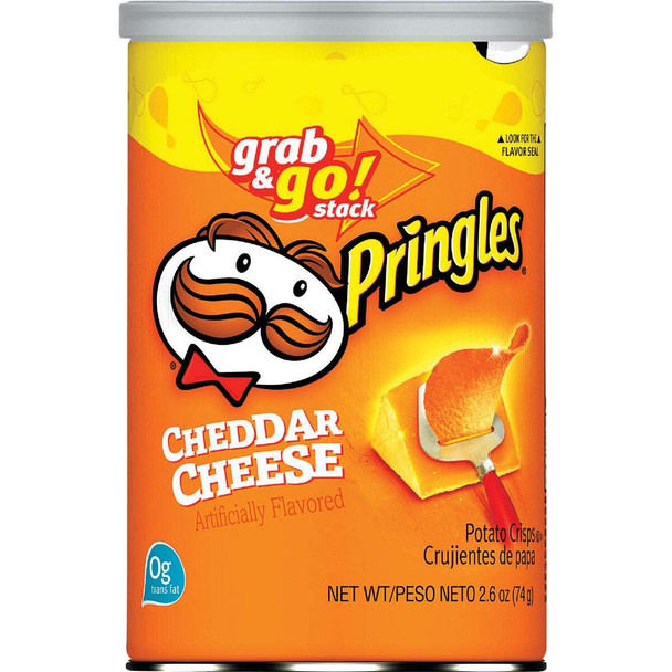 Pringles 2.5 Oz. Cheddar Cheese Chips 114720 Pack of 12
