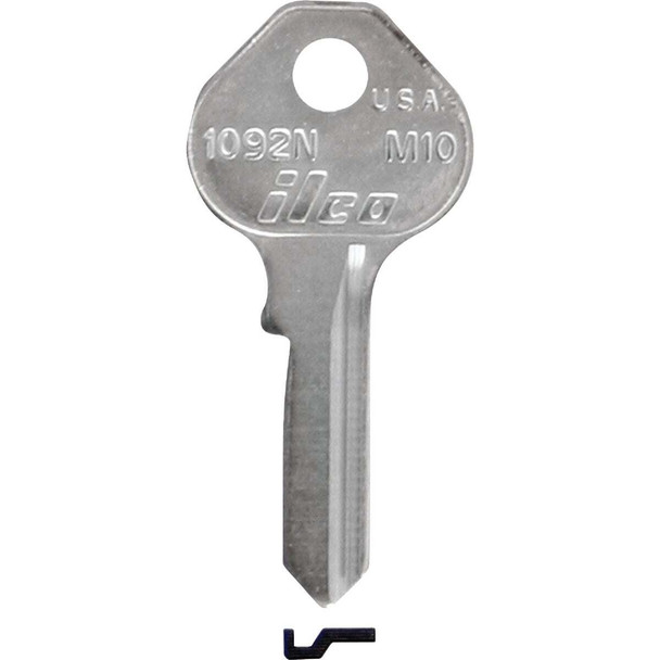 ILCO Master Nickel Plated Padlock Key M10 / 1092N (10-Pack) IAL3231202B