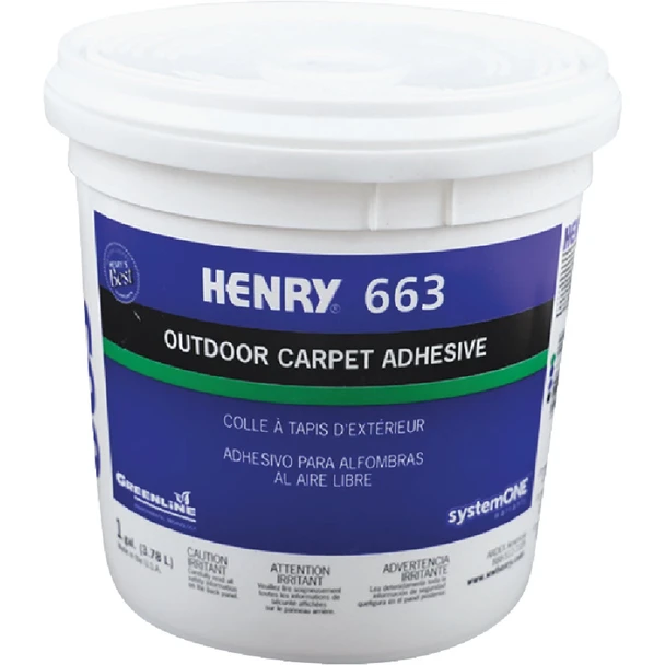 Henry Premium Outdoor Carpet Adhesive, 1 Gal. 12185