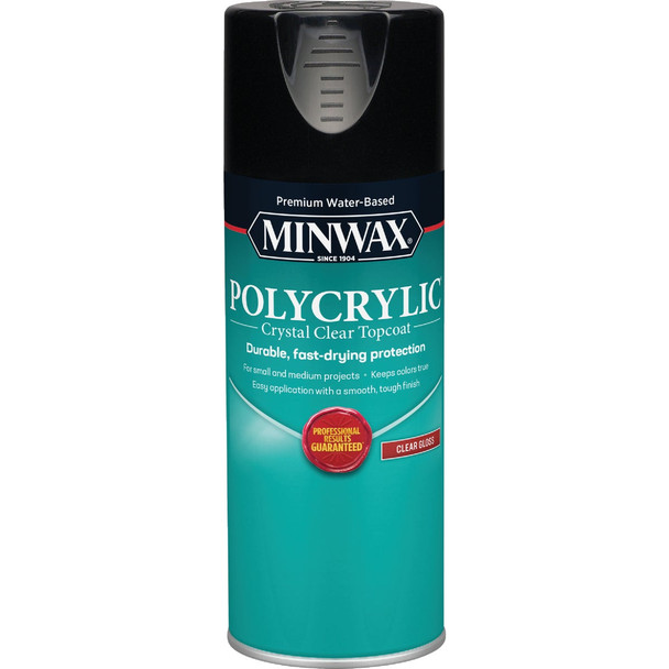 Minwax Gloss Polycrylic Spray Protective Finish Spray Varnish, 11.5 Oz. 35555000