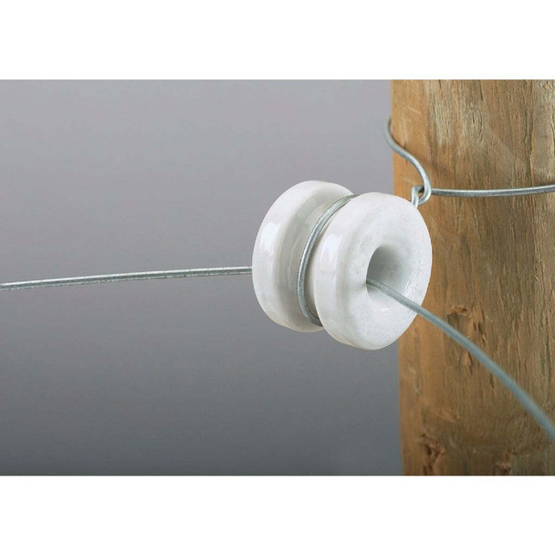 Dare Donut White Porcelain Electric Fence Insulator (10-Pack) 2356-10 N