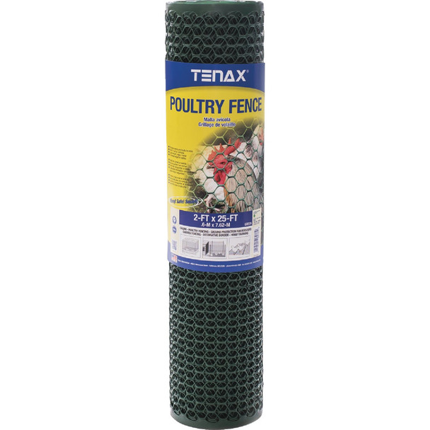 Tenax 2x25 Green Poultry Fence 72120942