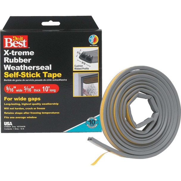 Frost King 9/16 In. x 10 Ft. Gray Wide Weatherseal Tape V27GA