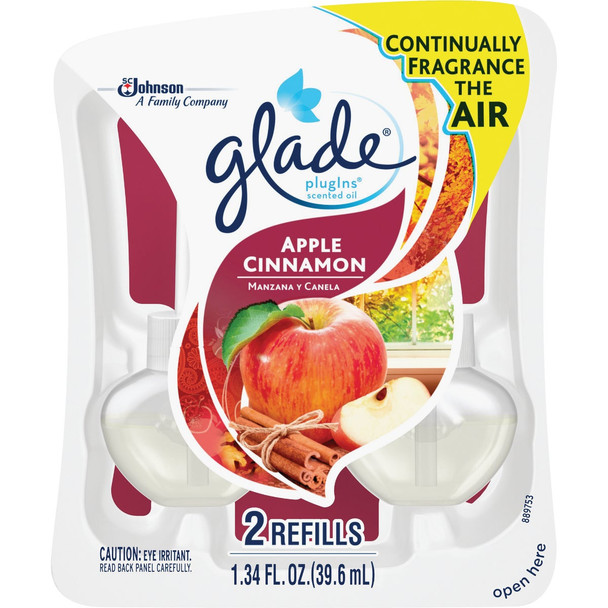 Glade PlugIns Apple Cinnamon Scented Oil Refill (2-Count) 13074