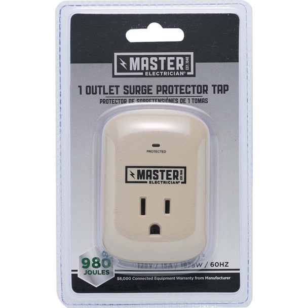 Do it Best 1-Outlet 15A Gray Surge Tap LA-9A-10