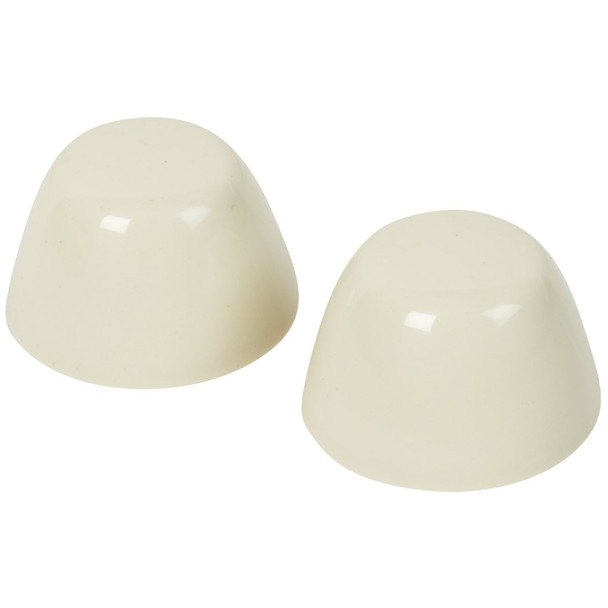 Do it Best Almond Plastic Snap-On Toilet Bolt Caps (2-Count) 448400