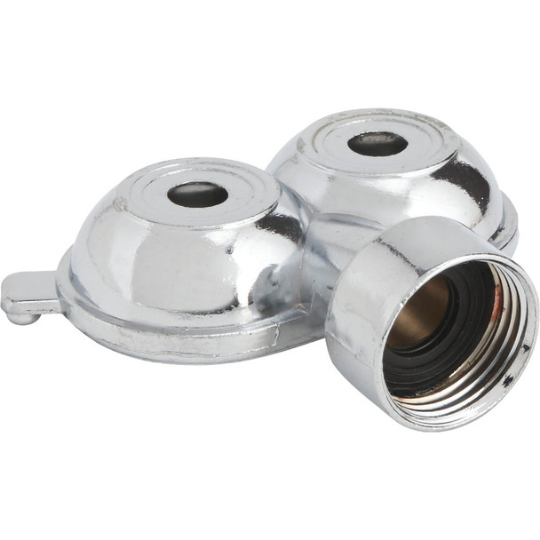 Best Garden Metal 30 Ft. Dia. Twin Spot Stationary Sprinkler, Metallic 59015