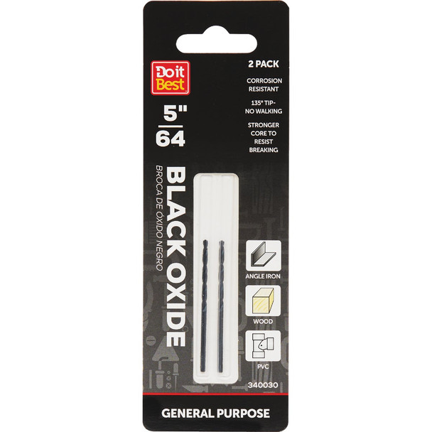 Do it Best 5/64 In. Black Oxide Drill Bit (2-Pack) QJDIB-DB-018