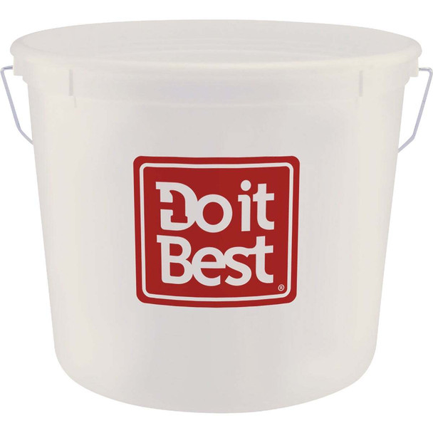 Do it Best 10 Qt. White Polysteel Bucket 1044273