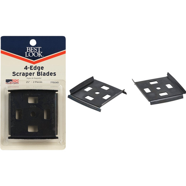Master Painter 2-1/2 In. 4-Edge Replacement Scraper Blade (2-Pack) 42B-MP