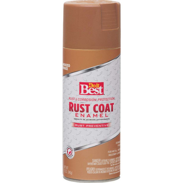 Do it Best Rust Coat Gloss Anodized Bronze 12 Oz. Anti-Rust Spray Paint 203537D