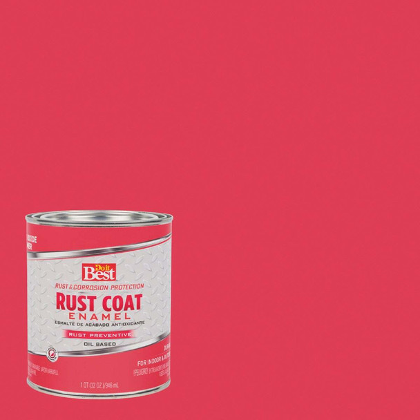 Do it Best Rust Coat Enamel Primer, Red Oxide, 1 Qt. 203577D