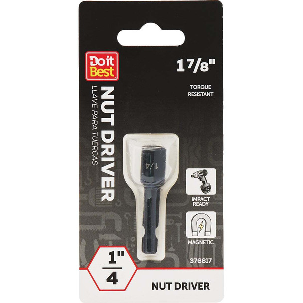 Do it Best 1/4 In. x 1-7/8 In. Magnetic Nutdriver Bit QJDIB-NS-001