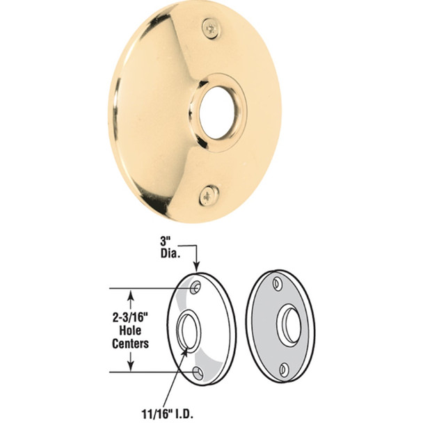 Defender Security 3 In. Replacement Door Knob Rose E 2296