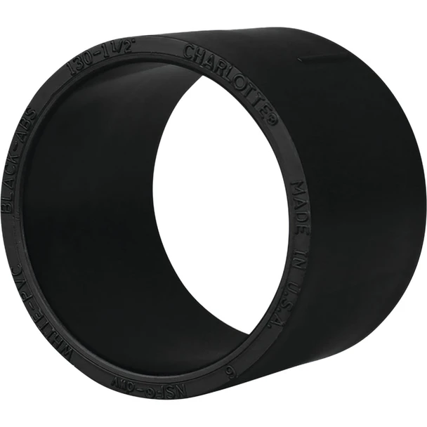 Charlotte Pipe 4 No Stop Hub x Hub Repair ABS Coupling ABS 00130  1200HA