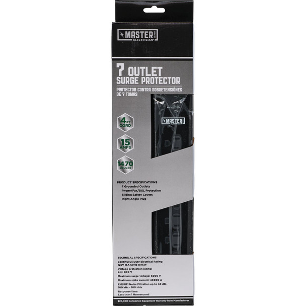 SIM Supply, Inc. Phone/Fax Surge Strip LTS-7PC-B/A14