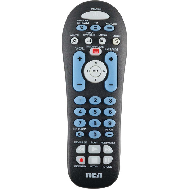 RCA 3-Device Universal Black Remote Control RCR313BE