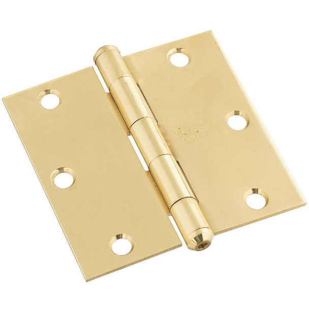 National Hardware 3-1/2 In. Square Solid Brass Door Hinge N195-685