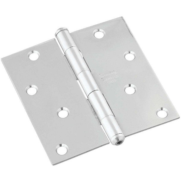 National Hardware 4 In. Square Stainless Steel Door Hinge N225-938