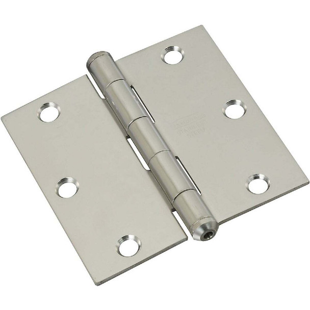 National Hardware 3-1/2 In. Square Stainless Steel Door Hinge N225-920