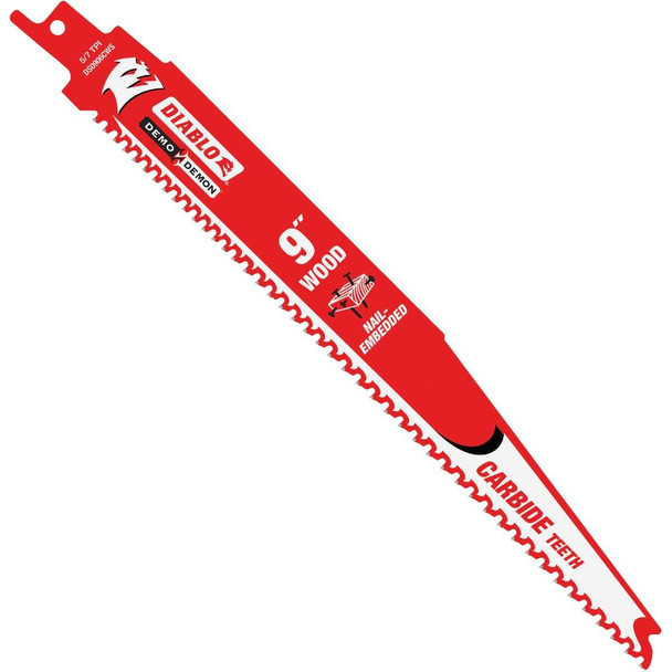 Diablo Demo Demon 9 In. 6 TPI Carbide Reciprocating Saw Blade (3-Pack)
