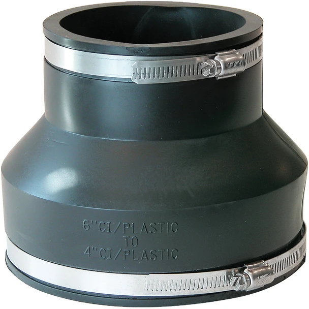 Fernco 6 In. x 4 In. Flexible PVC Coupling P1056-64
