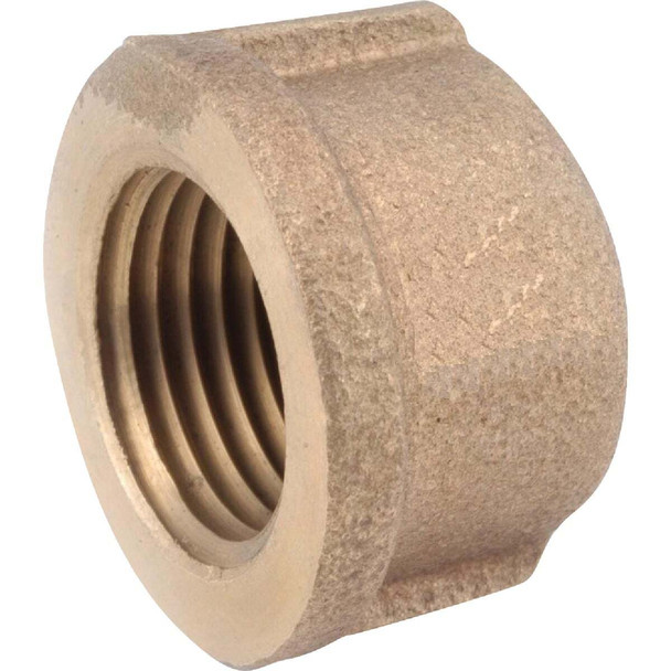 Anderson Metals 3/8 In. Red Brass Threaded Pipe Cap 738108-06