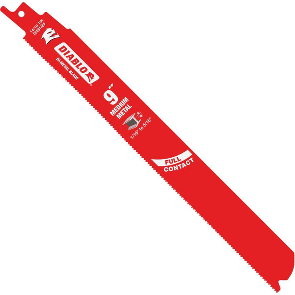 Diablo 9 In. 14/18 TPI Bi-Metal Medium Metal Reciprocating Saw Blade (2-Pack)