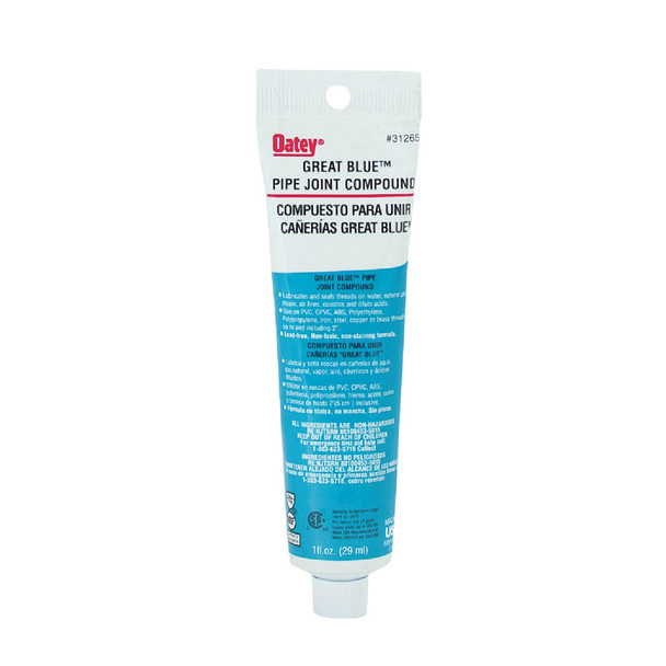 Oatey Great Blue 1 Fl. Oz. Blue Pipe Compound 31265